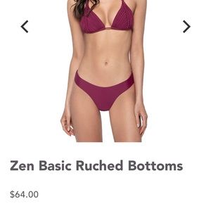 PQ Zen Basic Ruched Bottoms - Teal